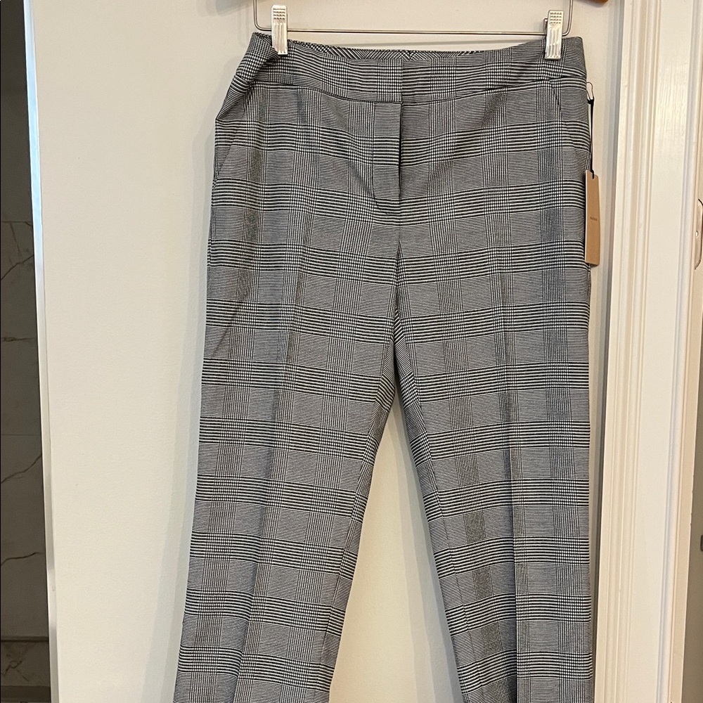 Halogen Black and White Checkered Women's Trousers